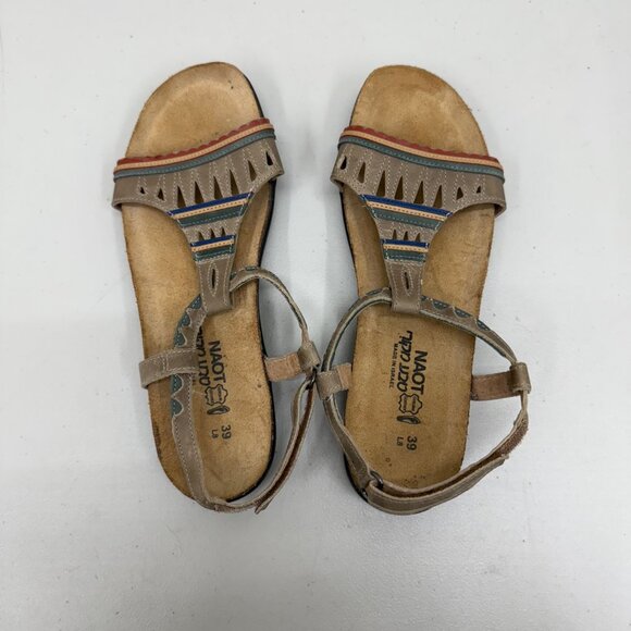 NAOT Odelia Open Toe Ankle Strap Leather Sandals Shoes Womens size 39 US 8 - Picture 4 of 7